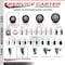 Service Caster 3'' Maroon Poly Swivel 1-3/8'' Expanding Stem Caster Set 2 Total Lock Brakes, 4PK SCC-EXTTL20S314-PPUB-MRN-2-S-2-138 - alternate 4